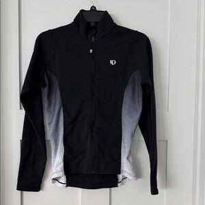 Pearl Izumi Black Jacket with Gray Fade Side Panels